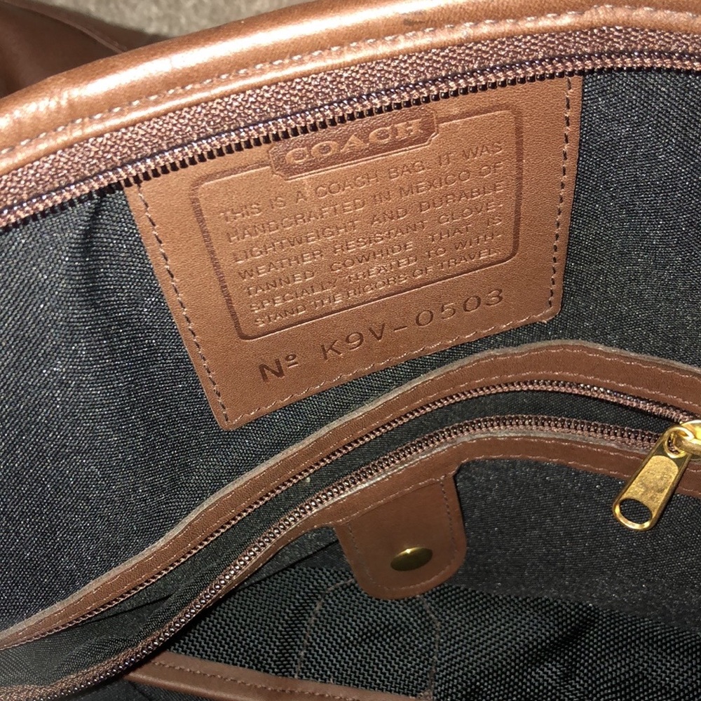 Beautiful, buttery soft, brown Coach travel/duffel bag.